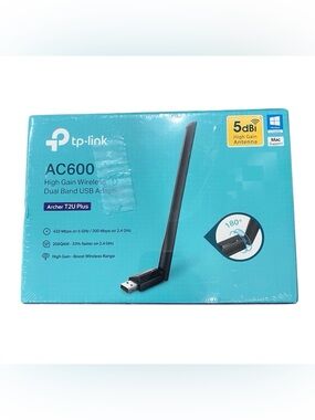 TPLink Archer T2U Plus Dual Band  Wireless Adapter High Gain WiFi For Mac/PC NEW